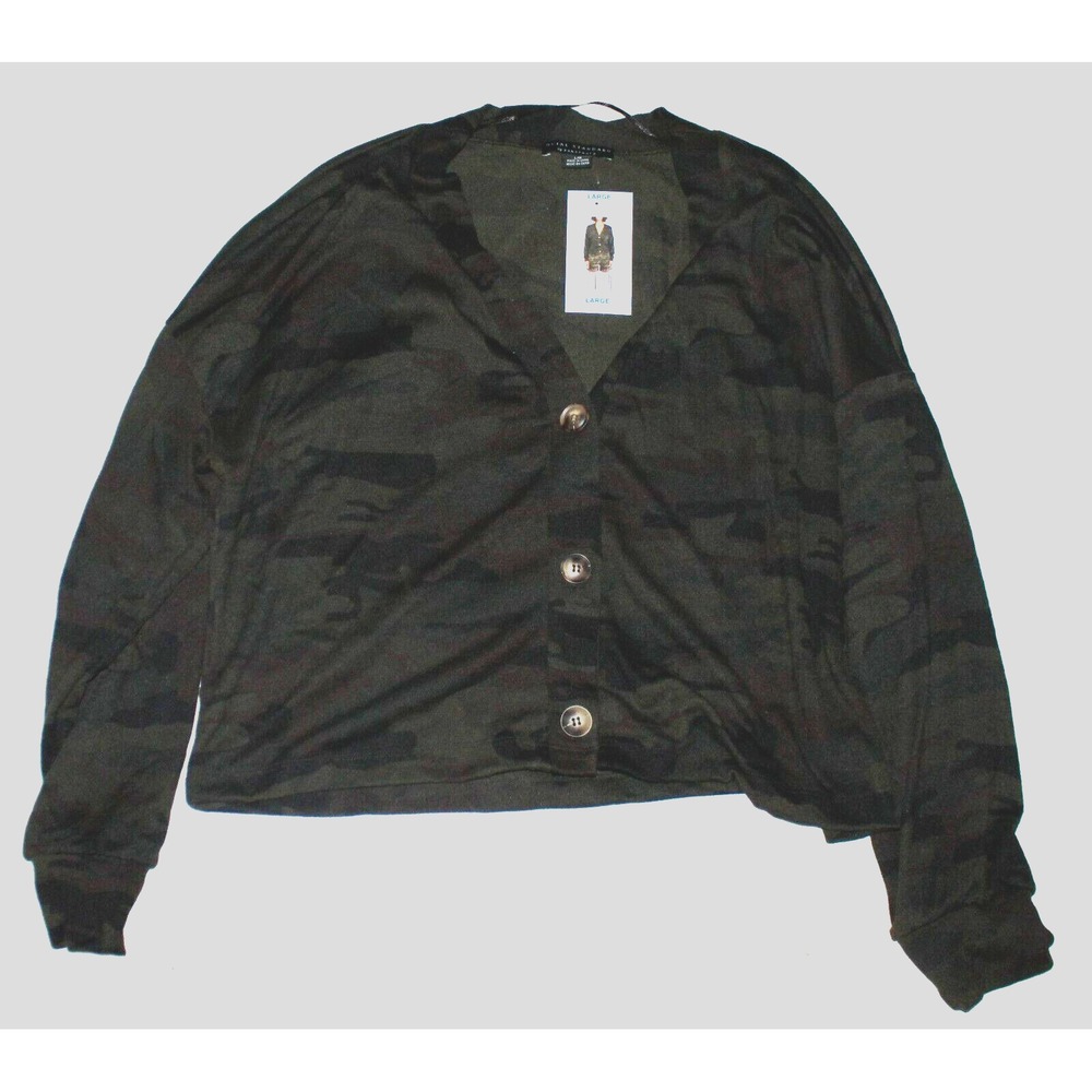 Social Standard by Sanctuary Daytripper Cardigan Camo Medium NEW